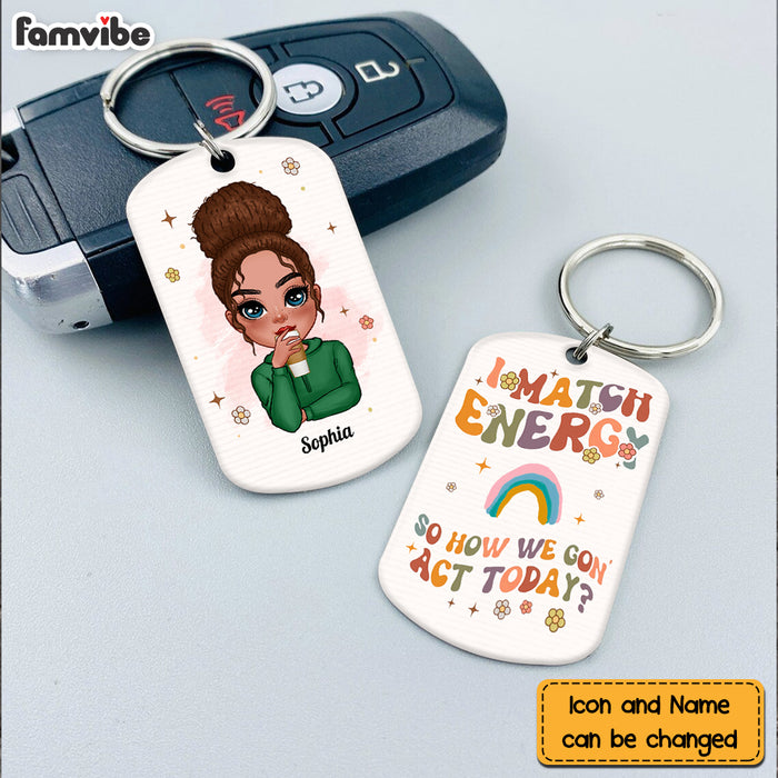 Personalized Gift I Match Energy Aluminum Keychain 23237 1
