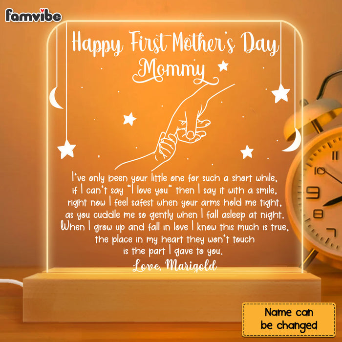 Personalized First Mother's Day Gift For Mom Plaque LED Lamp Night Light 23239 1