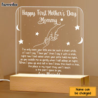 Personalized First Mother's Day Gift For Mom Plaque LED Lamp Night Light 23239 thumb 1
