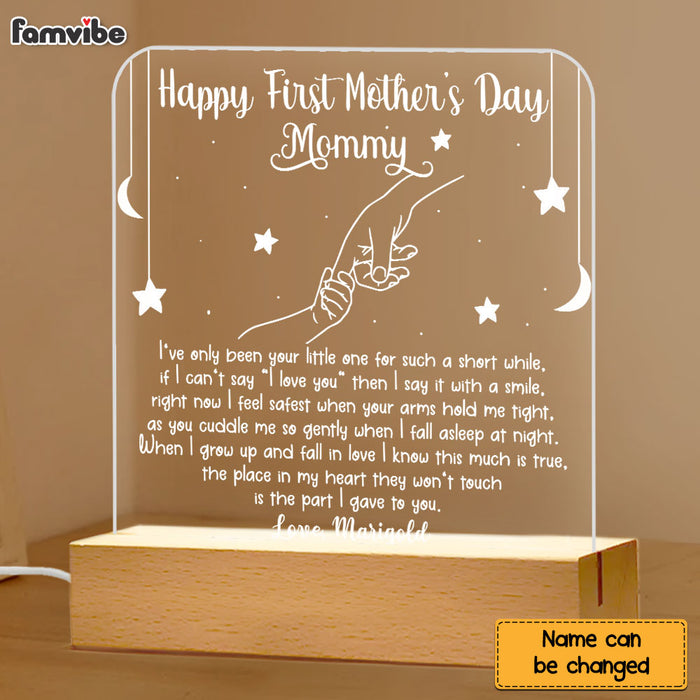 Personalized First Mother's Day Gift For Mom Plaque LED Lamp Night Light 23239 1