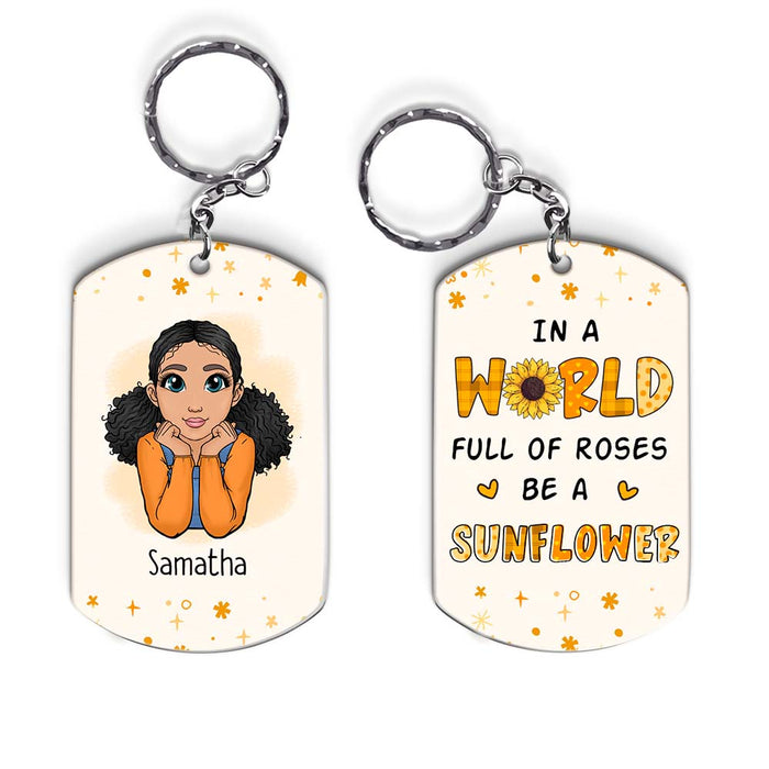 Personalized Gift for Granddaughter Aluminum Keychain 23240 1