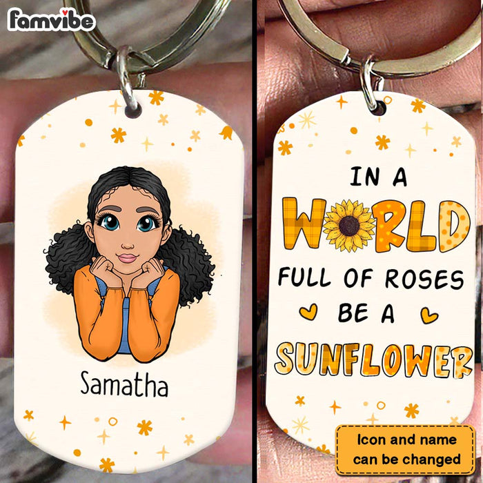Personalized Gift for Granddaughter Aluminum Keychain 23240 1