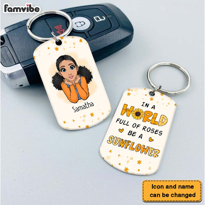 Personalized Gift for Granddaughter Aluminum Keychain 23240 1