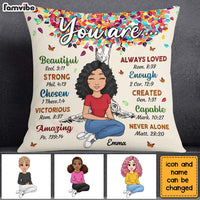 Personalized Gift For Daughter You Are Bible Verses Pillow 23245 thumb 1