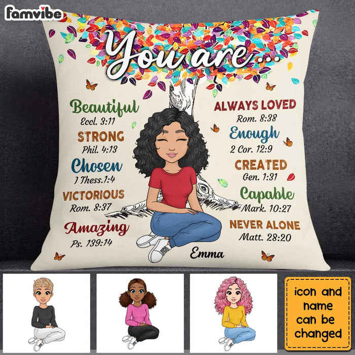 Personalized Gift For Daughter You Are Bible Verses Pillow 23245 1