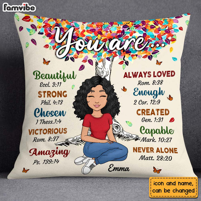 Personalized Gift For Daughter You Are Bible Verses Pillow 23245 1