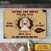 Personalized Gift Before You Break Into My house Doormat 23246 1