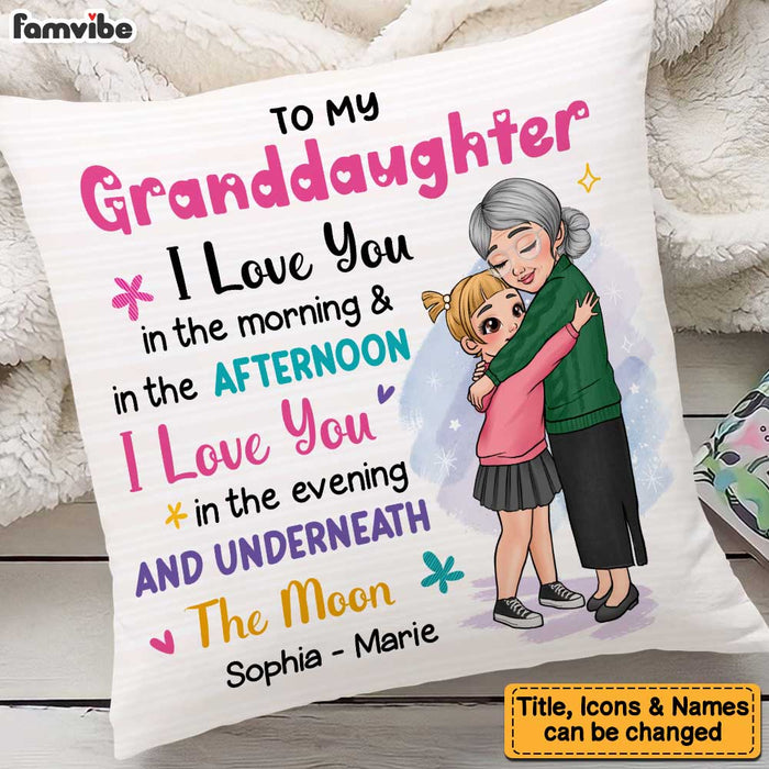 Personalized Gift for Granddaughter Pillow 23251 1