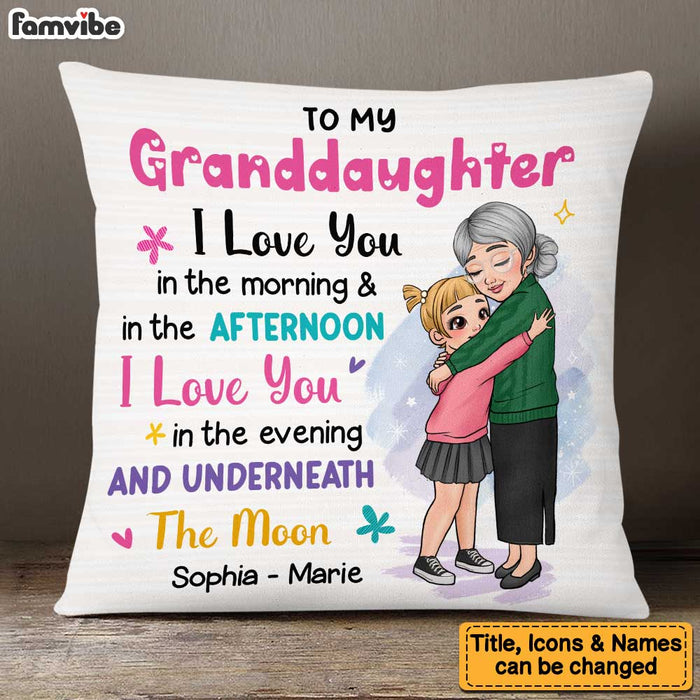 Personalized Gift for Granddaughter Pillow 23251 1