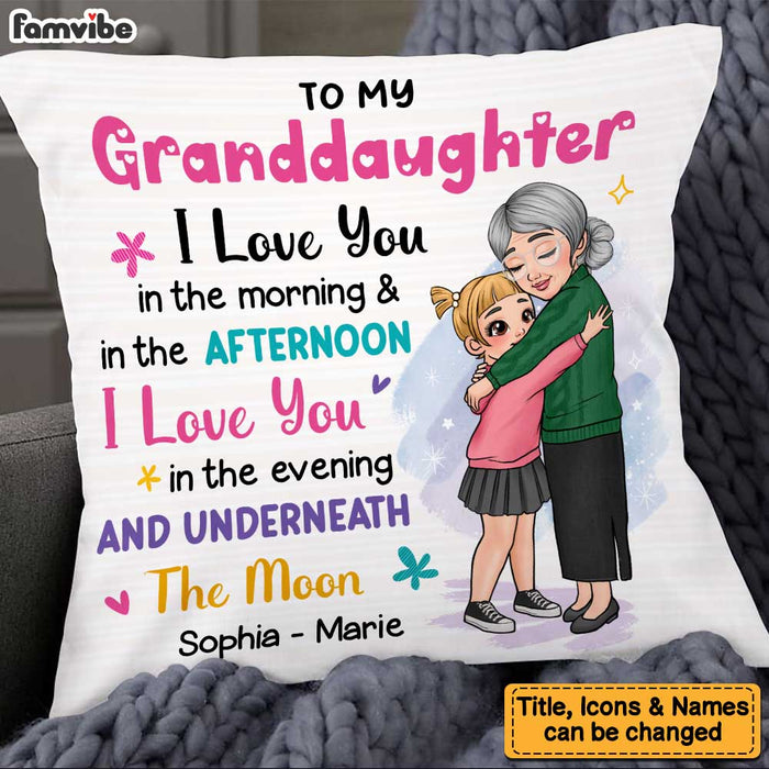 Personalized Gift for Granddaughter Pillow 23251 1