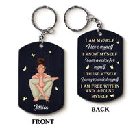Personalized Gift For Daughter I Am Myself Aluminum Keychain 23035 thumb 1