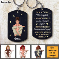 Personalized Gift For Daughter I Am Myself Aluminum Keychain 23035 thumb 1