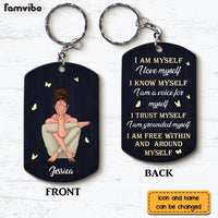 Personalized Gift For Daughter I Am Myself Aluminum Keychain 23035 thumb 1
