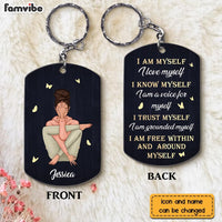 Personalized Gift For Daughter I Am Myself Aluminum Keychain 23035 thumb 1