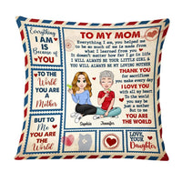 Personalized Gift For Mom No Matter How Far Pillow 23253 thumb 1