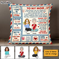 Personalized Gift For Mom No Matter How Far Pillow 23253 thumb 1