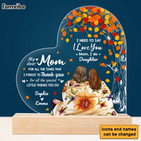Personalized Gift For Mom Thank You And I Do Love Plaque LED Lamp Night Light 23262 thumb 1
