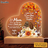 Personalized Gift For Mom Thank You And I Do Love Plaque LED Lamp Night Light 23262 thumb 1