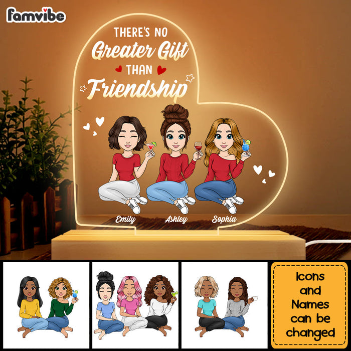 Personalized Friendship Greater Gift Plaque LED Lamp Night Light 23264 1