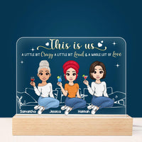 Personalized Gift This Is Us Whole Lot of Love Plaque LED Lamp Night Light 23265 thumb 1
