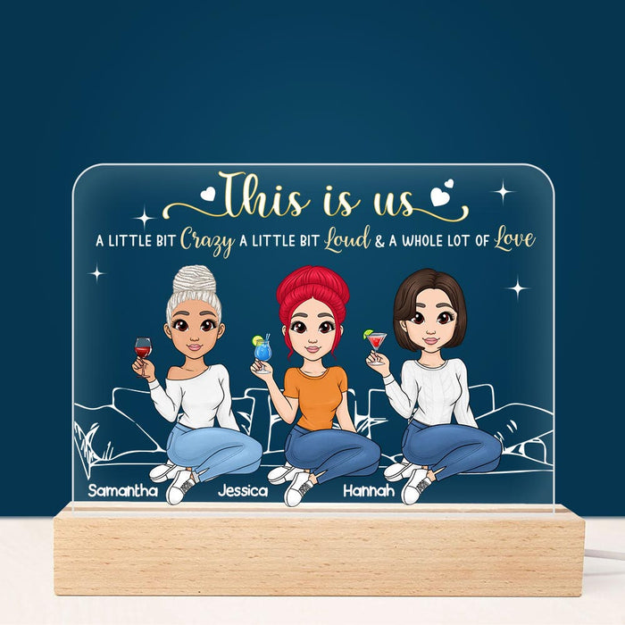 Personalized Gift This Is Us Whole Lot of Love Plaque LED Lamp Night Light 23265 1