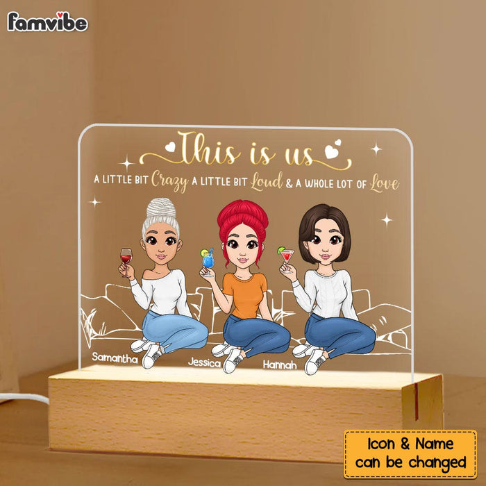 Personalized Gift This Is Us Whole Lot of Love Plaque LED Lamp Night Light 23265 1