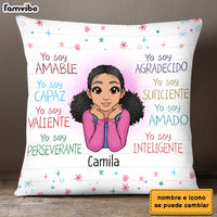 Personalized Gift For Granddaughter Spanish Yo Soy Amable Pillow 23269 thumb 1