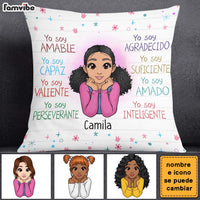 Personalized Gift For Granddaughter Spanish Yo Soy Amable Pillow 23269 thumb 1