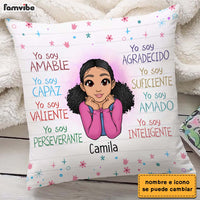 Personalized Gift For Granddaughter Spanish Yo Soy Amable Pillow 23269 thumb 1