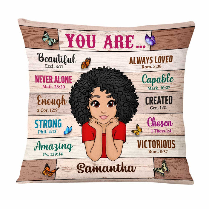 Personalized Gift For Daughter You Are Bible Verses Pillow 23270 1