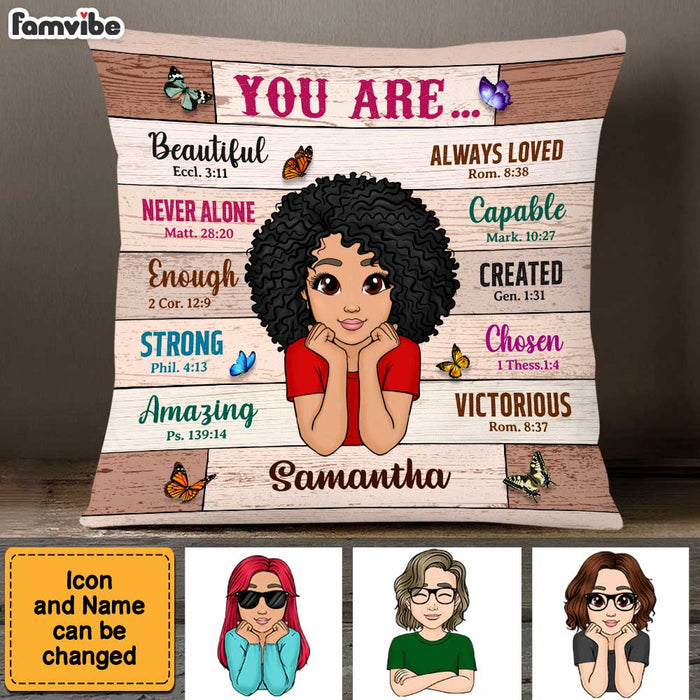 Personalized Gift For Daughter You Are Bible Verses Pillow 23270 1