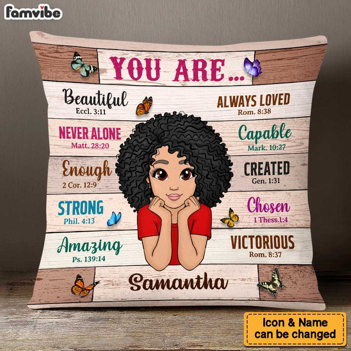 Personalized Gift For Daughter You Are Bible Verses Pillow 23270 1