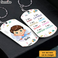 Personalized Gift For Grandson I Am Kind Aluminum Keychain 23039 thumb 1