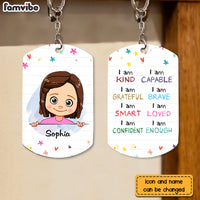 Personalized Gift For Grandson I Am Kind Aluminum Keychain 23039 thumb 1