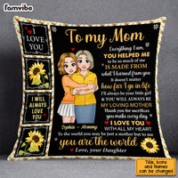 Personalized Gift For Mom Everything I Am Pillow 23273 thumb 1