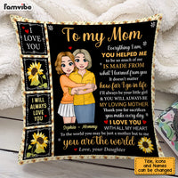 Personalized Gift For Mom Everything I Am Pillow 23273 thumb 1