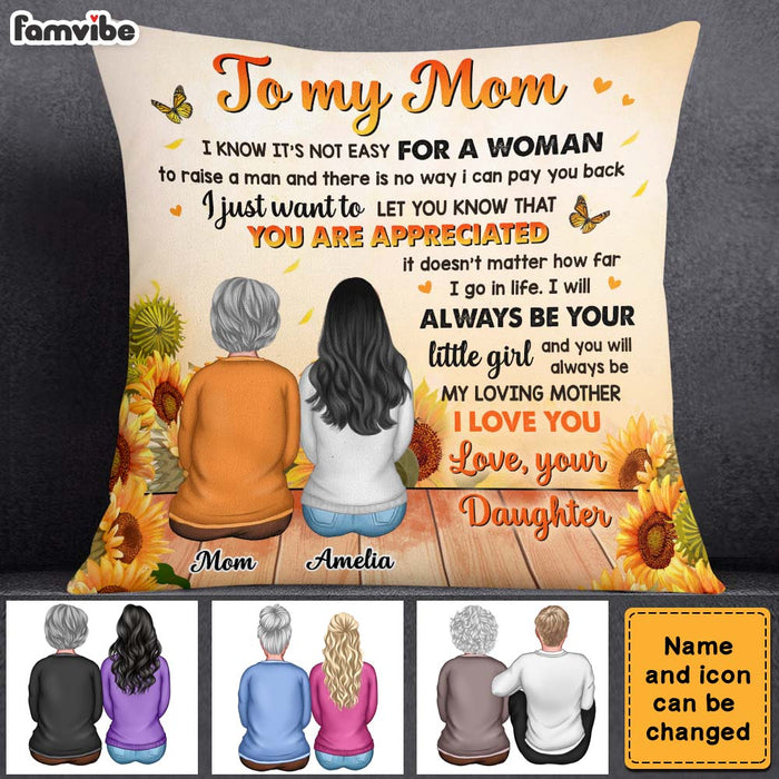 Personalized Gift For Mom You Are Appreciated Pillow 23275 1