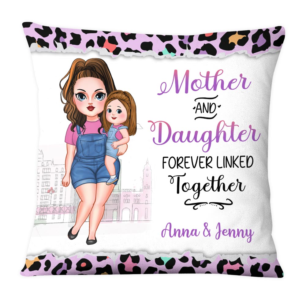 Personalized Fleece Blanket - Mother and Daughter Forever Linked