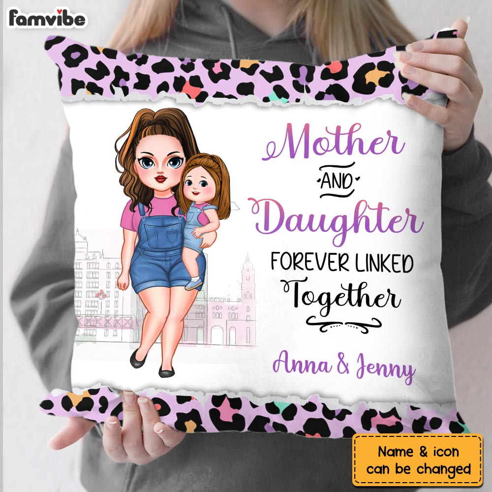 Personalized Mother And Daughter Pillow 23277 Primary Mockup