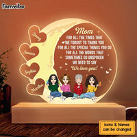 Personalized Gift for Grandma Wood Plaque Plaque LED Lamp Night Light 23280 thumb 1