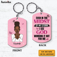 Personalized In The Midst Of My Storm Aluminum Keychain 23281 thumb 1