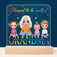 Personalized Blessed To Be Called Grandma Plaque LED Lamp Night Light 23284 thumb 1