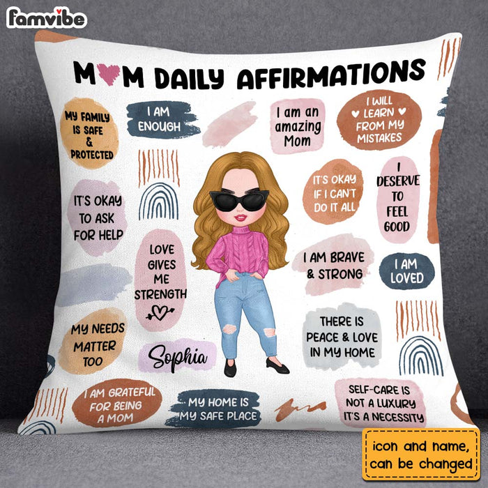 Personalized Mom Daily Affirmations Pillow 23286 1