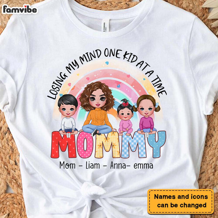 Personalized Gift for Mommy Losing My Mind One Kid At A Time Shirt - Hoodie - Sweatshirt 23287 1