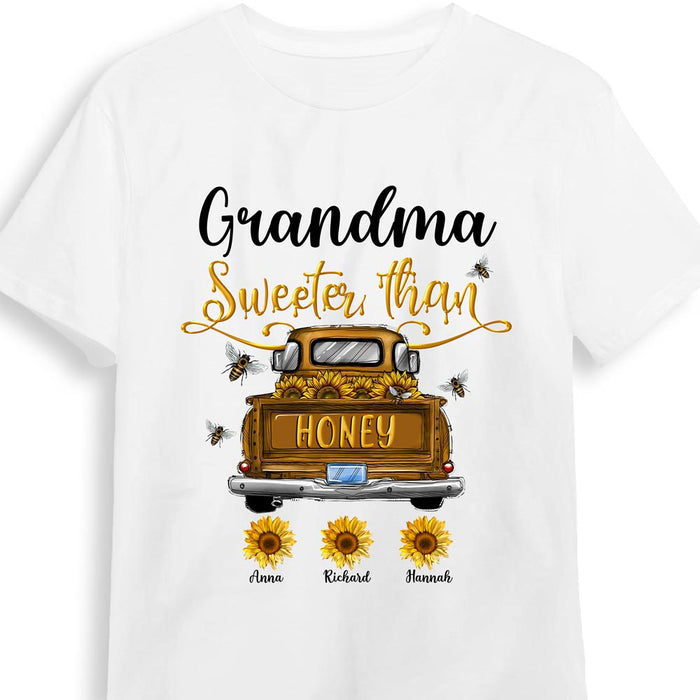 Personalized Grandma Sweeter Than Honey Truck Shirt - Hoodie - Sweatshirt 23290 1
