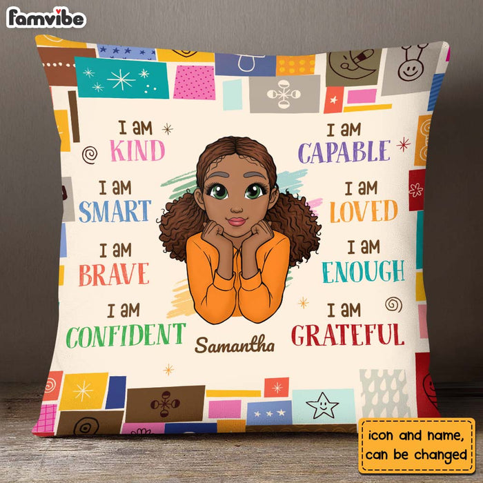 Personalized Gift For Granddaughter  I Am Kind Pillow 23291 1