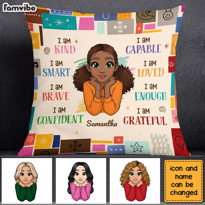 Personalized Gift For Granddaughter  I Am Kind Pillow 23291 1