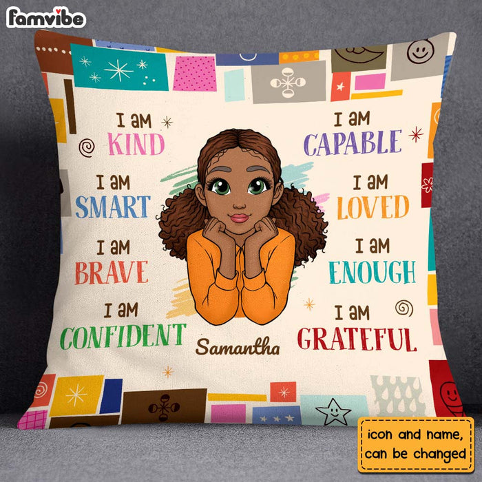 Personalized Gift For Granddaughter  I Am Kind Pillow 23291 1