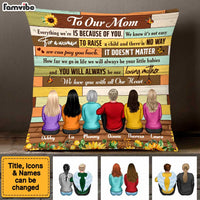 Personalized Gift For Mom Sunflower Pillow 23297 thumb 1