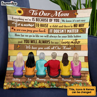 Personalized Gift For Mom Sunflower Pillow 23297 thumb 1